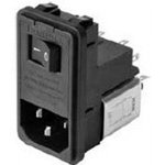 FN382-4-21, Filtered IEC Power Entry Module, IEC C14, General Purpose, 4 А ...