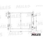 ACRB027, Радиатор HYUNDAI SOLARIS / KIA RIO 1.4/1.6 A/T 10-