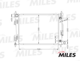 Фото 1/3 acrb027, Радиатор HYUNDAI SOLARIS / KIA RIO 1.4/1.6 A/T 10- паяный