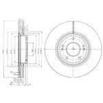 Диск тормозной передний HYUNDAI TUCSON 2015- BG4011