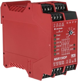 Фото 1/6 440R-M23143, Light Beam/Curtain, Safety Switch/Interlock Safety Relay, 24V ac/dc, 2 Safety Contacts