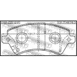 0101-ZZE121F, Колодки тормозные передние