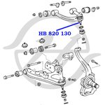 HB820130, Опора шаровая