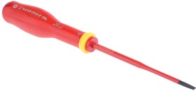 Фото 1/6 AT3.5X100TVE, Slotted Insulated Screwdriver, 3.5 mm Tip, 100 mm Blade, VDE/1000V, 204 mm Overall