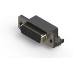 622-015-260-042, D-Sub Receptacle - 15 Contacts - 90° PC Pin - Four Prong ...