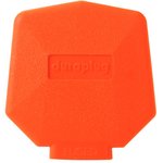 PF133ORG, Резиновый сетевой штепсель, оранжевый