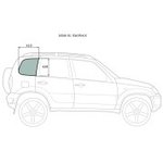 NIVA-01 SW/RH/X, Стекло кузова боковое (не опускное) (Справа/ Цвет зеленый) Chevrolet Niva 98- / LADA Niva Travel 21-