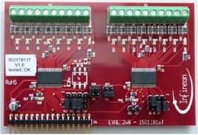 EVALISO1I811TTOBO1, EVAL BOARD, ISOLATED 8-CH DIGITAL INPUT