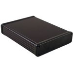 1455T2202BK, Enclosures, Boxes, & Cases Alum w/Plastic Ends 8.66x6.3x2.1" Black