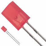HLMP-S100, Standard LEDs - Through Hole Red Diffused 645nm 7.5mcd