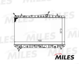 Фото 1/3 Радиатор (механическая сборка) CHEVROLET LACETTI 1.4-1.8 M/T 04-) (NISSENS 61633) ACRM005