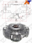 Вискомуфта Toyota Land Cruiser (J200) 07-21 / Land Cruiser Prado 09-20