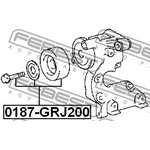 0187-GRJ200, 0187-GRJ200_ролик натяжной!\ Toyota Land Cruiser Prado 120 ...