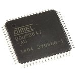 AT90USB647-AU, Микроконтроллер 8-Бит, AVR, 16МГц, 64КБ Flash ...