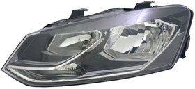 Фара Volkswagen Polo 14-20 (Слева/ Галоген/ С электрокорректором)