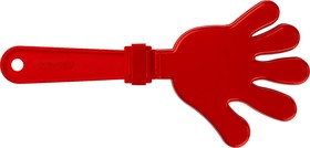 69999, ЗУБР 28 см, пластиковая, красная, ладошка-хлопушка болельщика (69999)