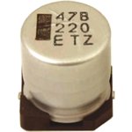 10TZV220M6.3X8, SMD электролитический конденсатор, Radial Can - SMD, 220 мкФ ...