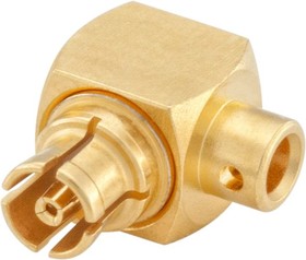Фото 1/2 18K202-270L5, Mini-SMP Series, jack Cable Mount, 50, Solder Termination, Right Angle Body
