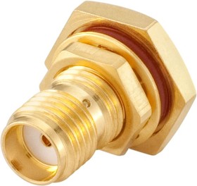 32K607-302L5, RF Connectors / Coaxial Connectors BULKHEAD JACK