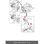 8981144370, Ролик натяжителя ремня кондиционера NMR85 (E4) 4JJ1 в сборе с кронштейном