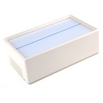 A9540165+A9195401, Flat-Pack Case White ABS Instrument Case, 210 x 125 x 70mm
