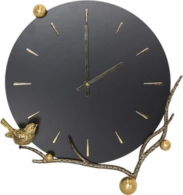 Фото 1/5 Настенные часы Терра Бранч, коричневого цвета 45018/каштановый