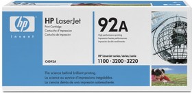Фото 1/6 Картридж лазерный HP 92A C4092A черный (2500стр.) для HP LJ 1100/3200
