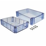 BT-2727, Electrical Enclosures Blue Clear Plastic Enclosure (6.7 X 4.8 X 3.2 In)