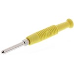 973509103, Yellow Male Banana Plug, 2mm Connector, Solder Termination, 6A ...