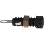 2 mm socket, solder connection, mounting Ø 5 mm, CAT O, black, 930308100