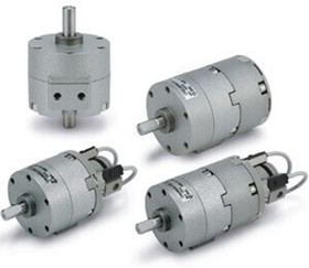 CRB2BW40-180SZ, CRB Series Double Action Pneumatic Rotary Actuator, 180° Rotary Angle, 40mm Bore
