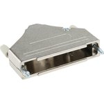 MHDTZK37-RA-PC-K, MHDTZK-RA Series Zinc D Sub Backshell, 37 Way, Strain Relief