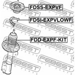 FDSS-EXPVF, FDSS-EXPVF_опора амортизатора переднего!\ Ford Explorer 11