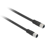 XZCR1111064D25, Straight Female 5 way M12 to Female 5 way M12 Sensor Actuator Cable, 25m