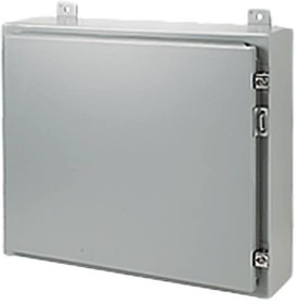 A201608LP, Continuous Hinge Enclosure with Clamps LP Type 12, 20x16x8, Gray, Mild Steel