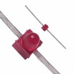 HLMP-6300, LED; 1.65mm; red; axial; 1?10mcd; 90°; Front: convex; 1.5?3V; THT
