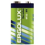 Ergolux 6F22 SR1 (6F22SR1, батарейка,9В) (1 шт. в уп-ке)