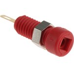 930308701, Red Female Banana Plug - Solder, 60V dc