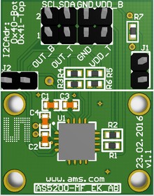 AS5200L-MF_EK_AB, AS5200L-MF_EK_AB Position Sensor Adapter Board for AS5200L AS5200L