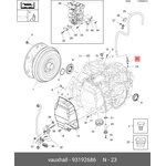 93192686, Трубка, вентиляционная