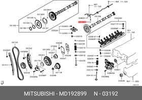 Кольцо уплотнительное ГБЦ MITSUBISHI MD192899