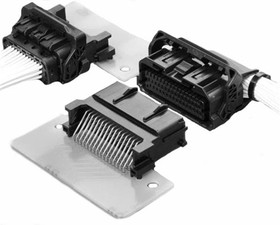 S48B-ZROK-2A-R, Automotive Connectors 48P ZRO Male Conn Key A Black