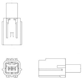 MWTPB-06-1A-R, Automotive Connectors Male MWT Connector