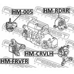 Опора двигателя задняя HONDA CR-V RD5 2002-2006 HM-RDRR