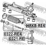 Пыльник р/рейки NISSAN MURANO Z50 2002.09-2007.10 [CA] \ HRKB-RE4 FEBEST