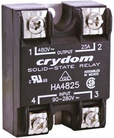 HA4850, Solid State Relay - 90-280 VAC Control Voltage Range - 50 A Maximum Load Current - 48-530 VAC Operating Voltage R ...