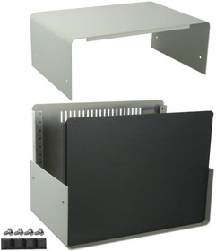 Фото 1/2 1401M, Enclosures, Boxes, & Cases enclosure - metal instrument; gray w/ black front panel