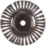 щетка дисковая для УШМ D200мм d22,2, плоская, витая металическая проволока 11-01-047