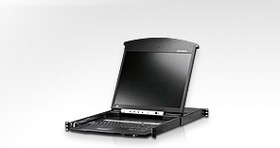 Фото 1/2 Квм консоль ATEN 19" 1-Local/Remote Share Access 8-Port Multi-Interface Cat 5 Dual Rail LCD KVM over IP switch