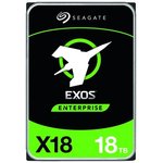 Жесткие диски Seagate Exos X18 HDD 3.5" SAS 16Tb, 7200 rpm, 256Mb buffer, 512e/4kn, CMR, ST16000NM004J, 1 year